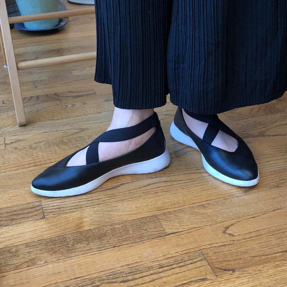TARYN ROSE - BLACK BALLET FLATS - DANIELLE FLATS